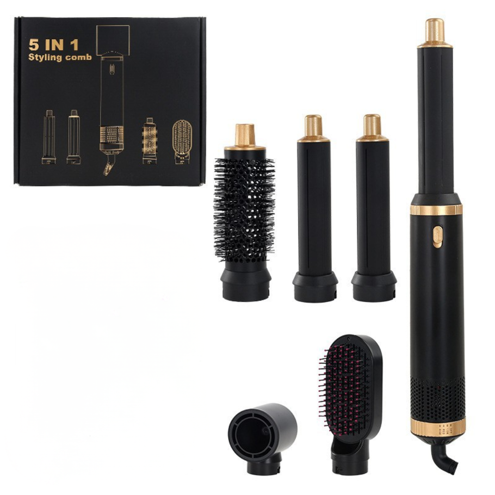 Rose® StylingBrush: 5-In-1 Verwisselbaar Haar Föhn En Styling Borstel