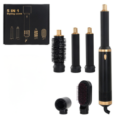 Rose® StylingBrush: 5-In-1 Verwisselbaar Haar Föhn En Styling Borstel