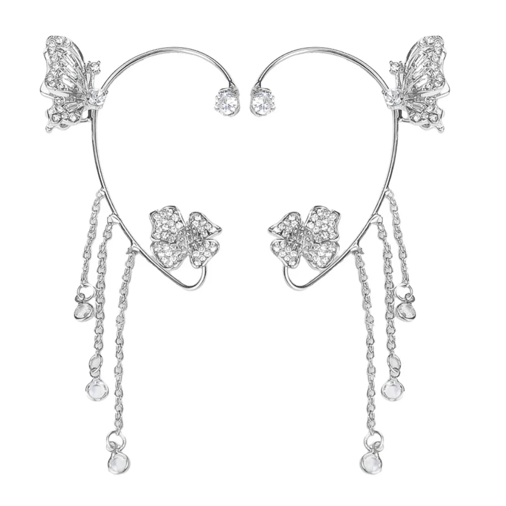 Jewelance™ EarCuffs 1+1 GRATIS: Luxe Mode Vlinder Zirkoon Kwast Oor Manchetten
