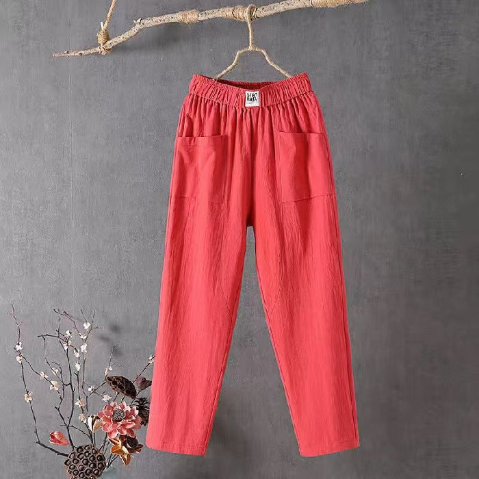 Icone™ LoosePants: Hoge Taille, Losse, Relaxte Elke Dag Broek