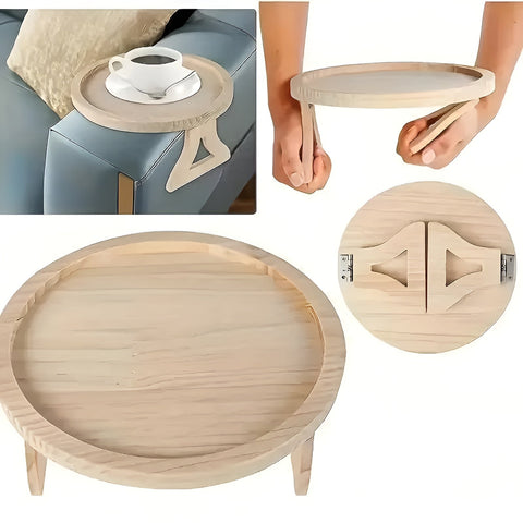 UltiFurni® CouchTable - Opvouwbare Ruimtebesparende Sofa Armleuning Bijzet Bank Tafel