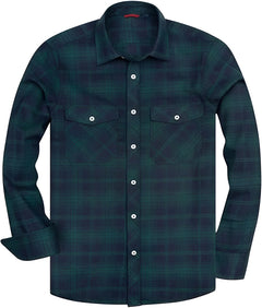 Icone™ CheckeredLongsleeves: Klassieke Casual Knoop-Beneden Geruite Mouwen