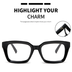 SquareEyewear 1+1 GRATIS - Blauw Licht Beschermende Bril Vierkante Frame Oog Slijtage
