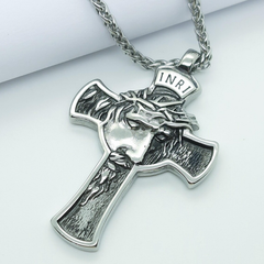 Jewelance™ CrossNecklace: INRI Christelijk Kruis Ketting