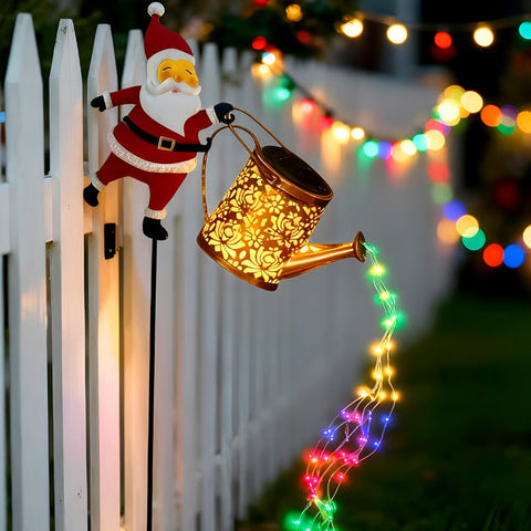 Ledsen™ SantaKettle: Zonne-Energie Gloeiend Buiten Kerstman Waterkoker Decoratie