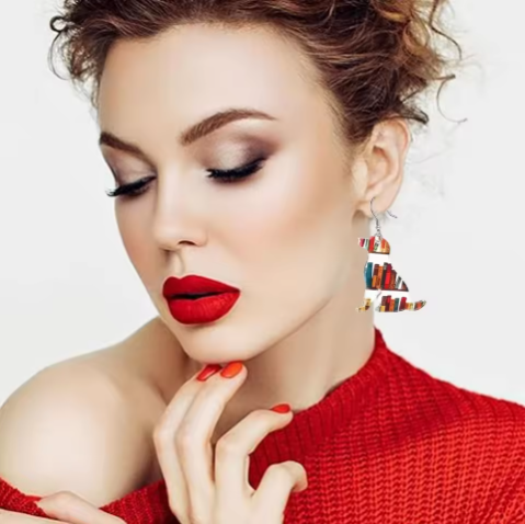 Jewelance™ BookEarrings 1+1 GRATIS: Stijlvolle Kleurrijke Retro Boek Oorbellen