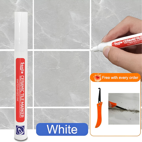 TileMarker 1+1 GRATIS - Anti-Schimmel Keramische Tegelvoeg Marker Met Voegen Haakmes