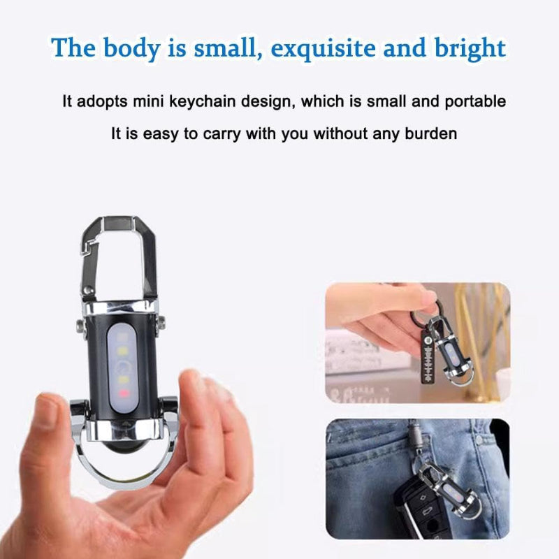 Ledsen™ KeychainFlashlight 1+1 GRATIS - Krachtige Pocket LED Sleutelhanger Zaklamp