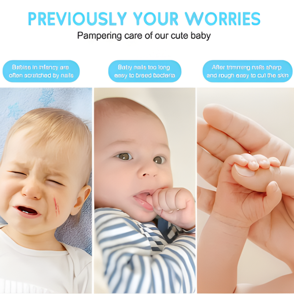 Kletshuts™ NailFile 1+1 GRATIS: Accu-Geëxploiteerd Teder Baby Nagelvijl Set