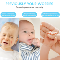 Kletshuts™ NailFile 1+1 GRATIS: Accu-Geëxploiteerd Teder Baby Nagelvijl Set