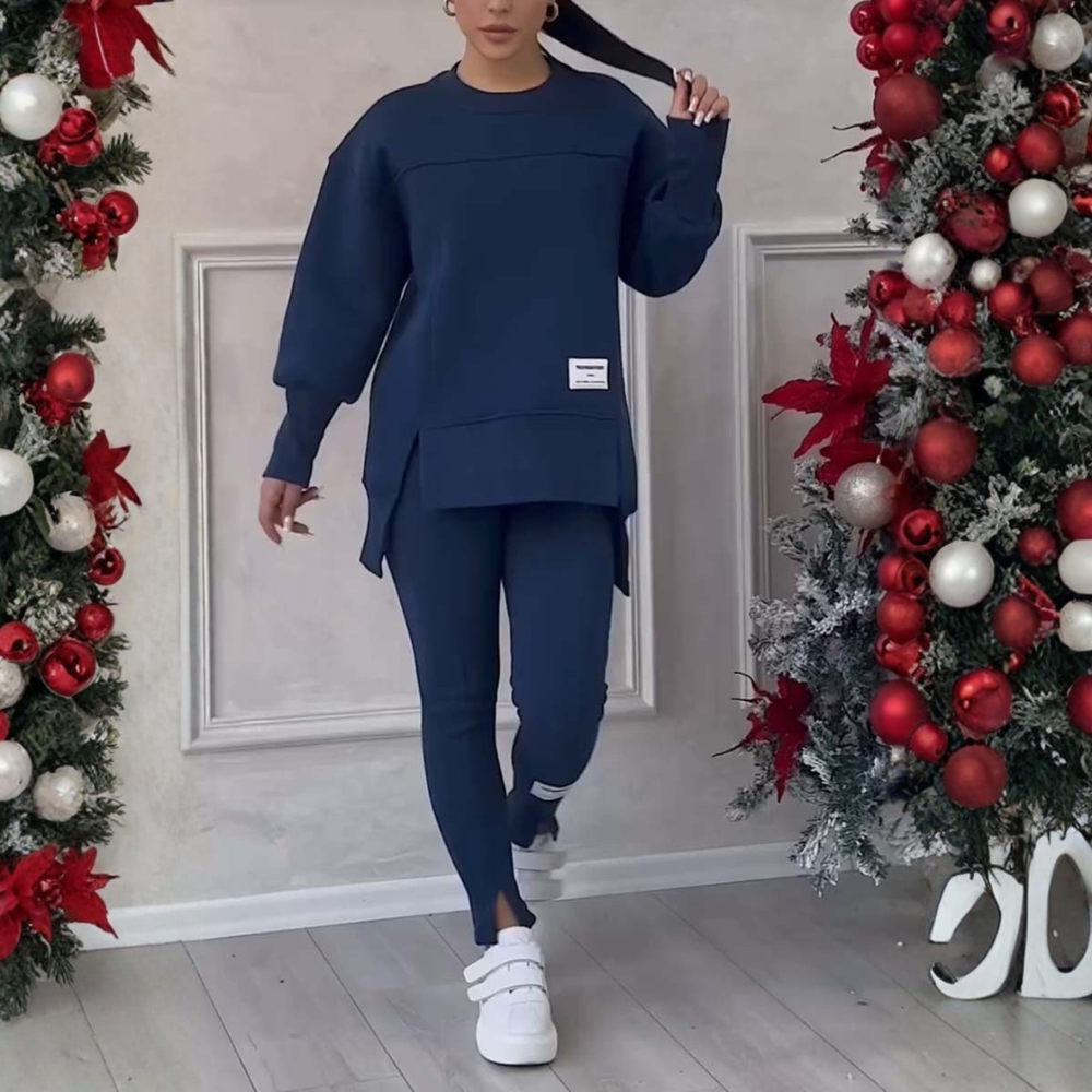 Icone™ WarmSet: Stijlvolle Sweatshirt En Aansluitende Broek Warm Set