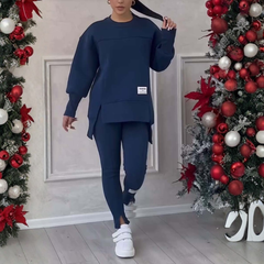 Icone™ WarmSet: Stijlvolle Sweatshirt En Aansluitende Broek Warm Set
