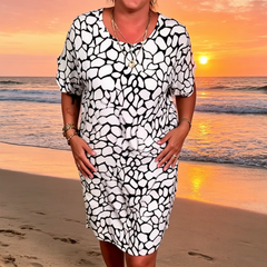 Icone™ ComfortDress - Toevallig Gedrukt Comfortabel Mini Jurk