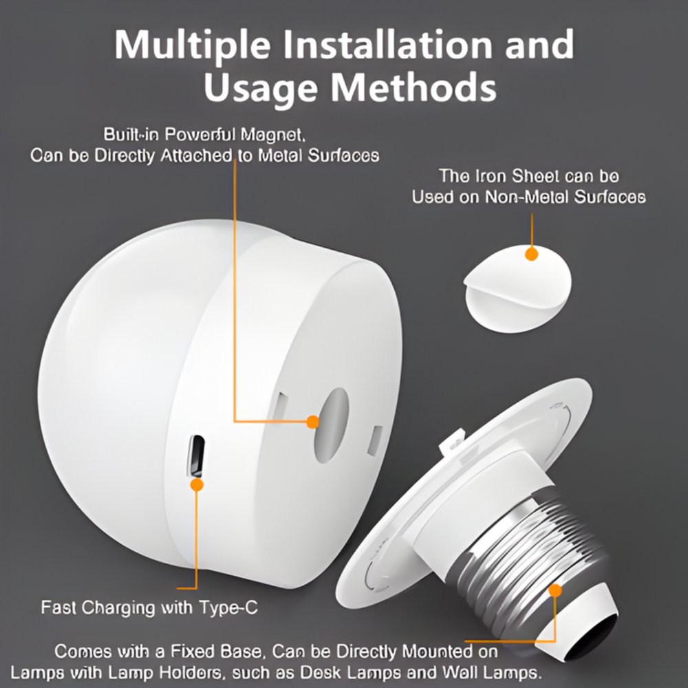 Ledsen™ WirelessBulb - Veelzijdige Oplaadbare Handig Slimme LED Draadloze Lamp