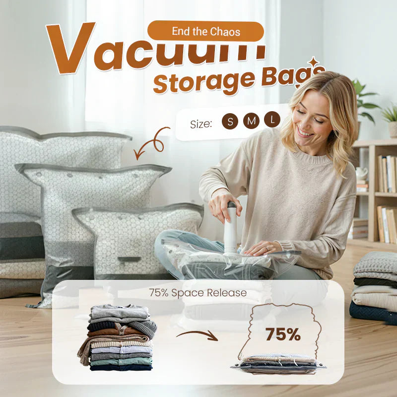 Icone™ VacuumBag: Moeiteloze Ruimtebesparende Vacuumzak Set