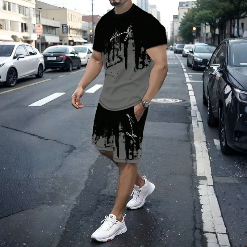 Icone™ ModernSet - Mannen Unieke Print Moderne Stijl Matching Set