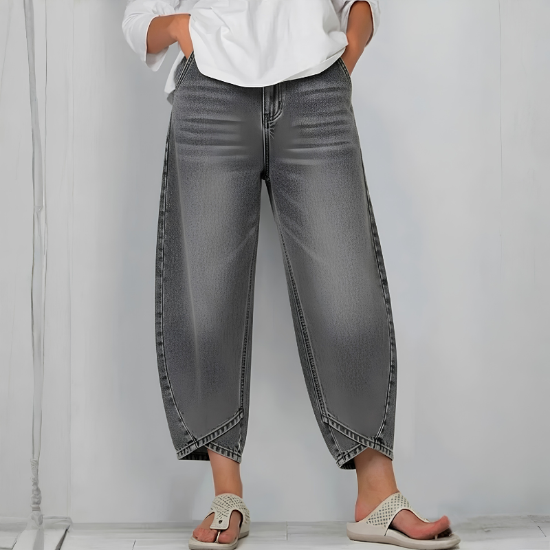 Icone™ UniqueJeans: Unieke Asymmetrische Type Wijde Been Jeans