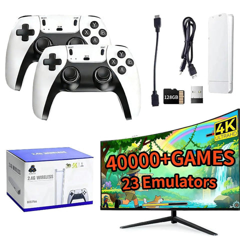 Kletshuts™ MiniConsole: Plug And Play HDMI Dual Controllers Mini Retro Gaming Console