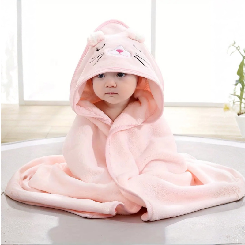 Kletshuts™ BabyBathrobe 1+1 GRATIS - Schattig Dierenontwerp Baby Kapbadjas