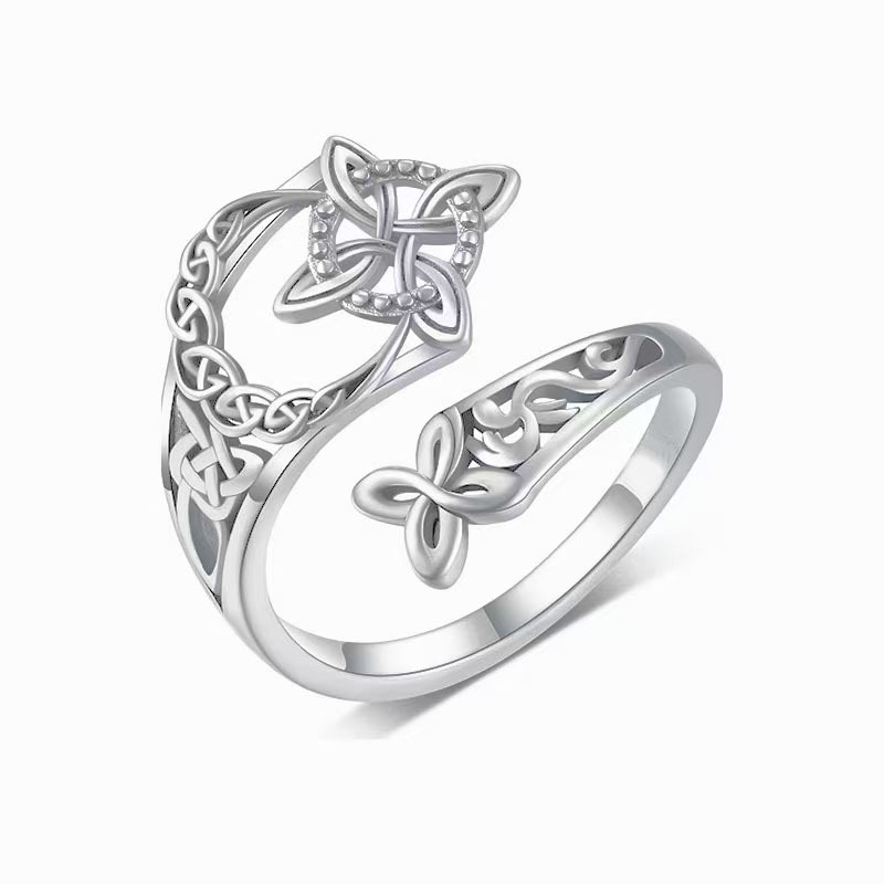 Jewelance™ KnotRing 1+1 GRATIS: Vintage-geïnspireerde Verstelbare Minimalistische Keltische Knoopring