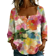 Icone™ SquareTop - Elegante Vierkante Halslijn Toevallig Top