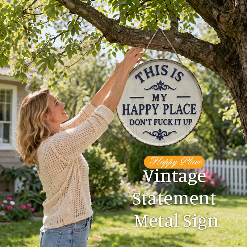 YardSign - Vintage Statement Grappig Bord Tuin En Buiten Muurdecoratie