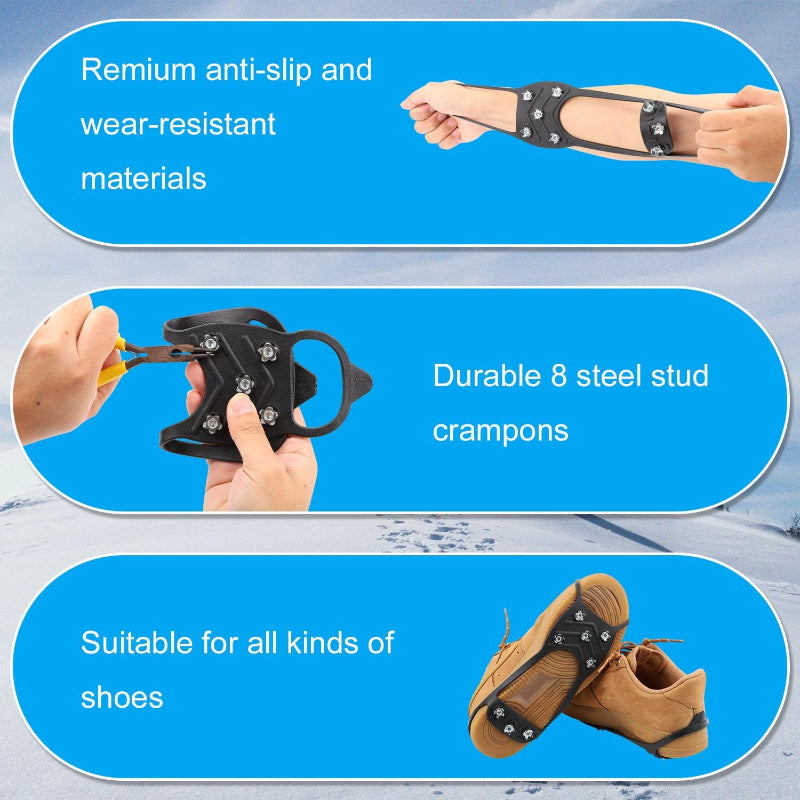ShoeGrips 1+1 GRATIS: Duurzame Antislip Beveiligde Buitenschoen Grip