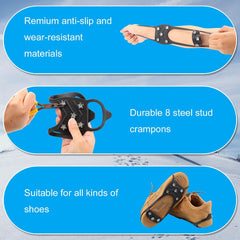 ShoeGrips 1+1 GRATIS: Duurzame Antislip Beveiligde Buitenschoen Grip