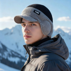 Icone™ EarflapBeanie 1+1 GRATIS: Dikke Gebreide Winter Muts Oorflap Bescherming