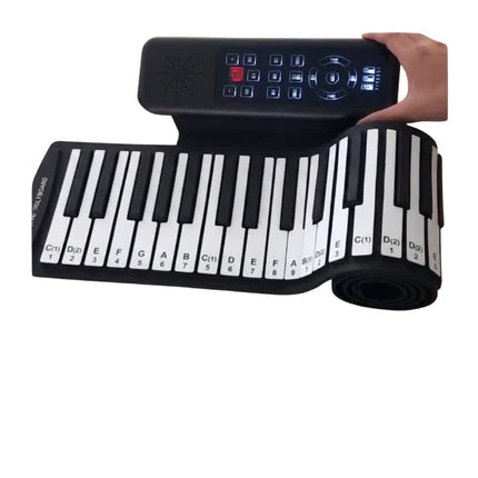 Kletshuts™ PortablePiano: Lichtgewicht Muziek Roll-Up Draagbare Piano Toetsenbord