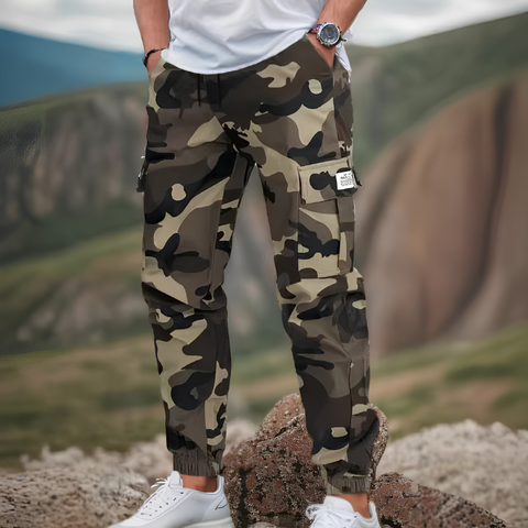 Icone™  CamouflagePants: Stijlvolle Toevallig Multi-Zak Camouflage Broek