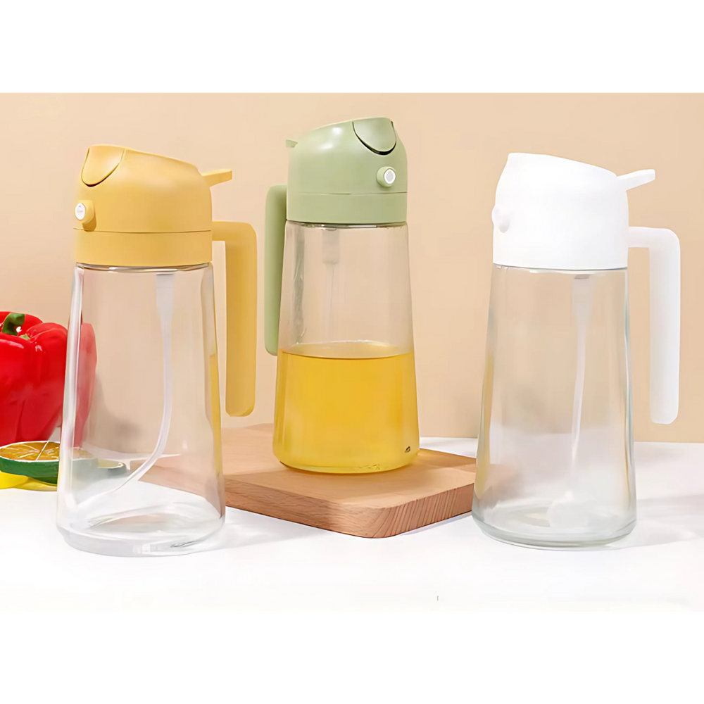 Globetrek° OilDispenser 1+1 GRATIS: 2 In 1 Gieten En Spuiten Glas Olie En Vloeistof Dispenser