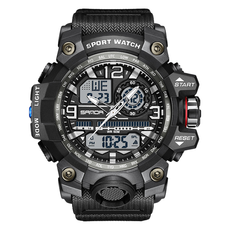 TacticalWatch - Multifunctionele Digitale Tactische Outdoor Sporthorloge