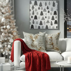 ChristmasCovers – Premie Elegant Wit Hoofdkussen Kerst Hoezen