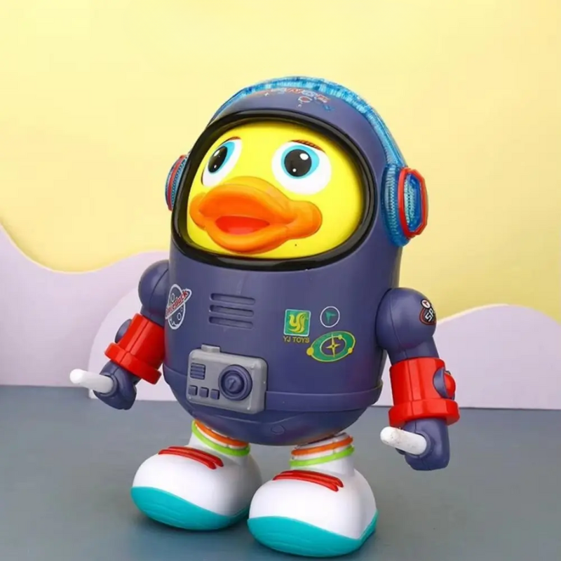 Kletshuts™ DancingDuck – Interactief Muzikaal Ruimte Dansende Eend Astronaut Speelgoed