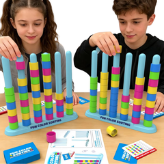 Kletshuts™ ColorStack: Kleur Stapel Speluitdaging Kinderspeelgoed