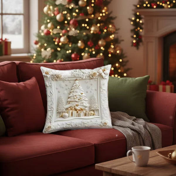 ChristmasCovers – Premie Elegant Wit Hoofdkussen Kerst Hoezen