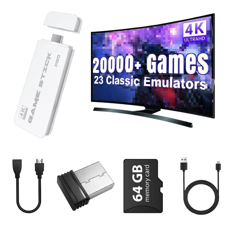 Kletshuts™ MiniConsole: Plug And Play HDMI Dual Controllers Mini Retro Gaming Console