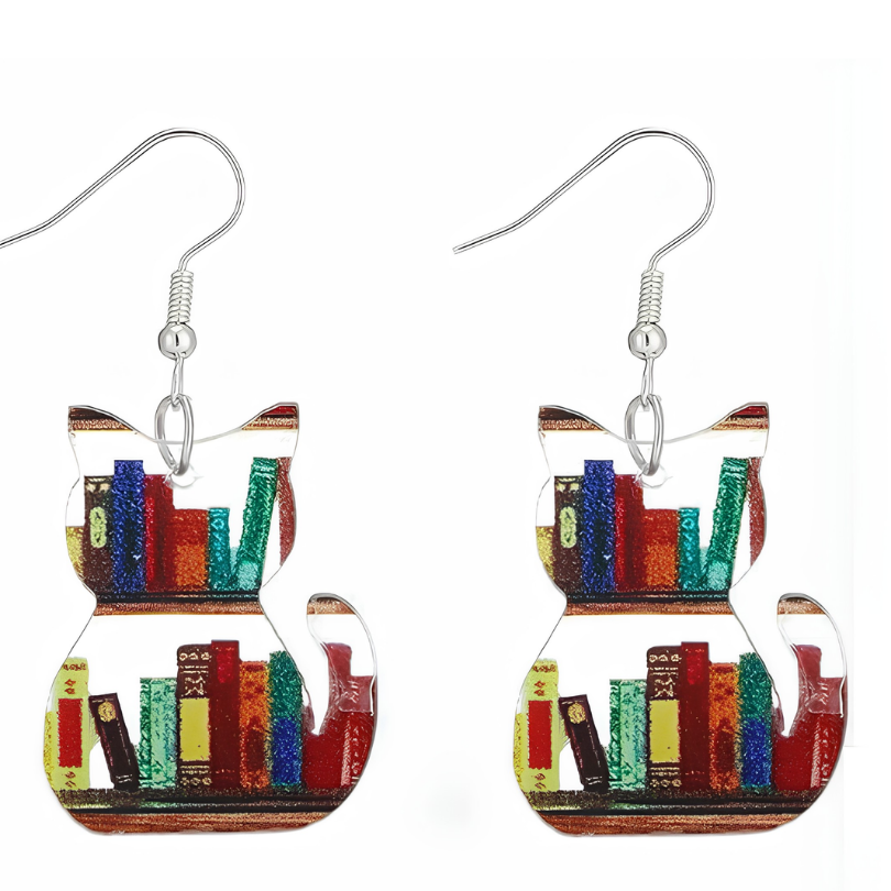 Jewelance™ BookEarrings 1+1 GRATIS: Stijlvolle Kleurrijke Retro Boek Oorbellen