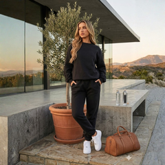 Icone™ ComfyChic: Premie Comfy Chic Wijd Been-Broek 3-Delige Set