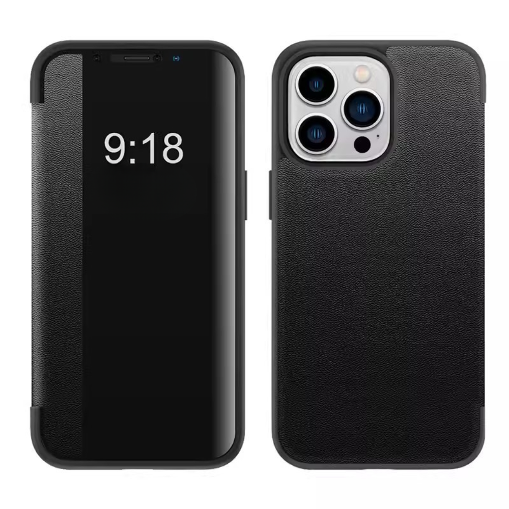 FlipCase 1+1 GRATIS - Slanke Transparante Omslag Zeker Sluiting Omdraaien Geval