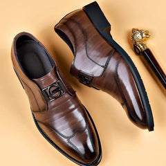 Happy™ ClassyShoes: Luxe Heren Leer Formeel Puntig Stijlvol Schoenen