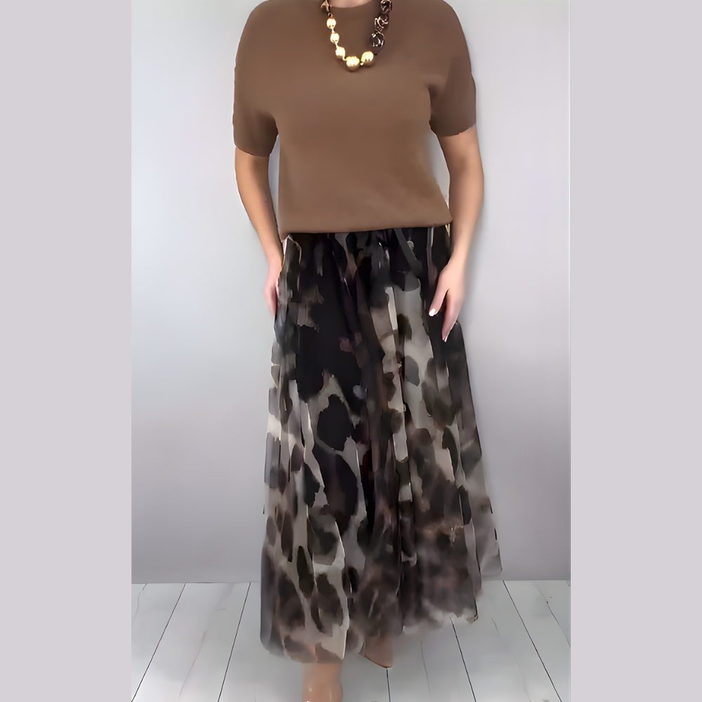 Icone™ TimelessSet - Mode Casual Feest Korte Mouw Rok Tijdloos Set
