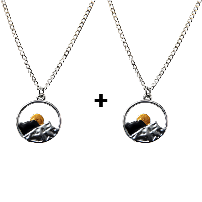 Jewelance™ MountainNecklace 1+1 GRATIS: Modeklassieker Berg Hanger Halsketting