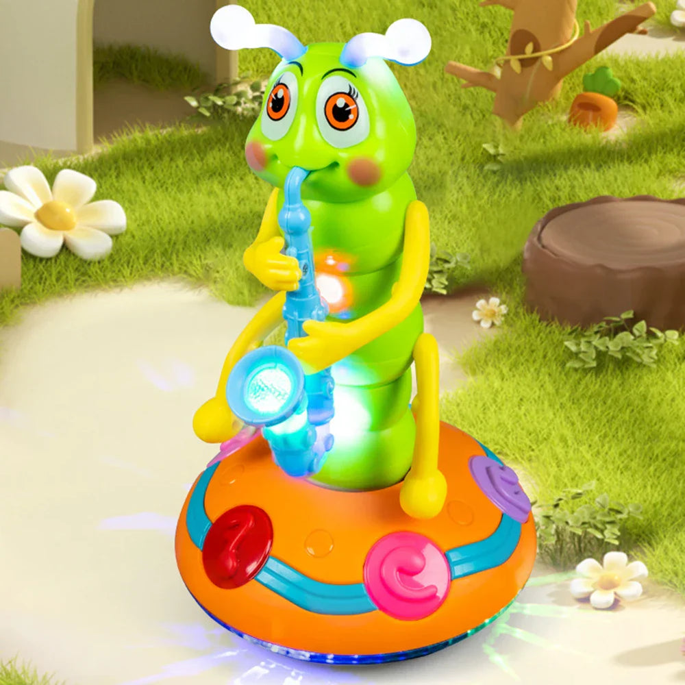 Kletshuts™ CaterpillarToy: Interactieve Lichten En Muziek Rups Kinderen Spelen Speelgoed