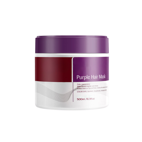 Rose® KeratinMask: Kleur En Diepe Herstel Paarse Keratine Toning Haarmasker