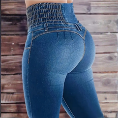 Icone™ FlareJeans: Stijlvolle Rekbare Hoge Taille Chic Flare Spijkerbroek