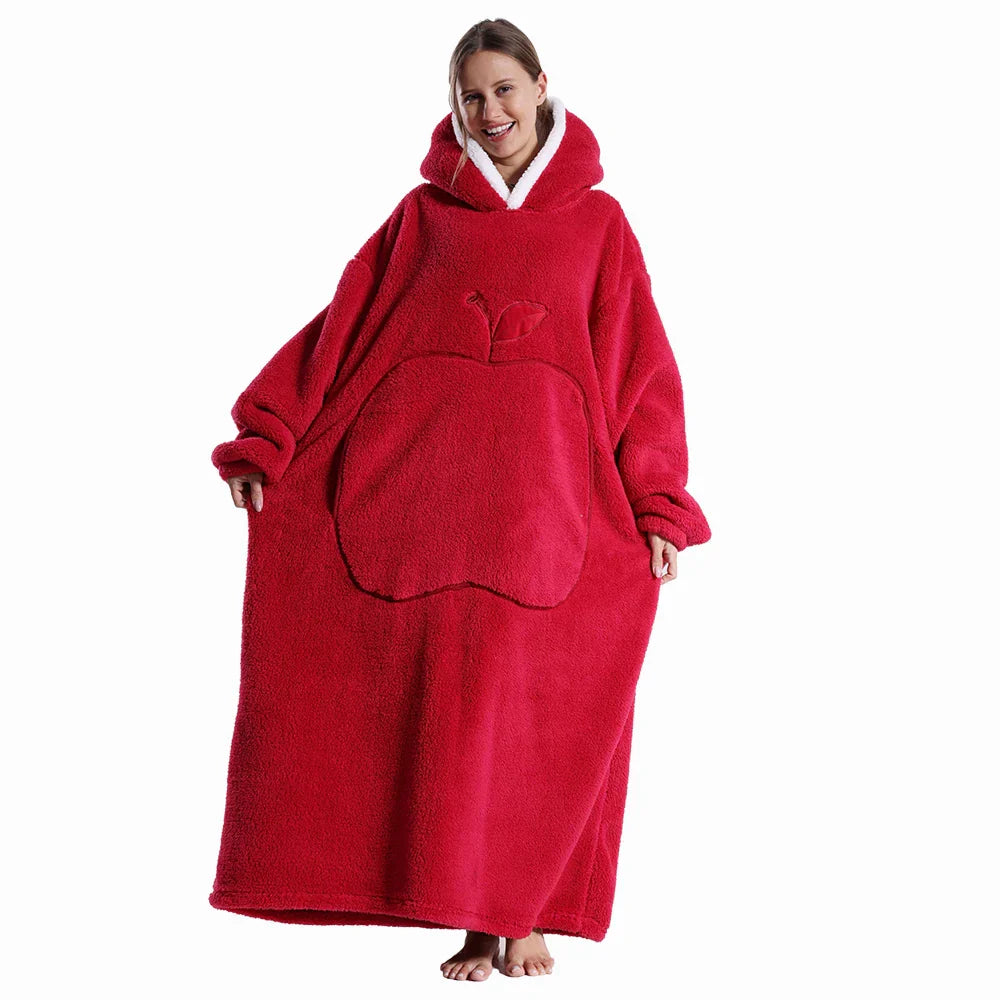 Icone™ BlanketHoodie: Pluche Overgroot Voor Alle-Dag Warmte Deken Hoodie
