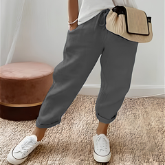 Icone™ DrawstringPants: Dames Elegante Zomer Toevallig Trekkoordbroek