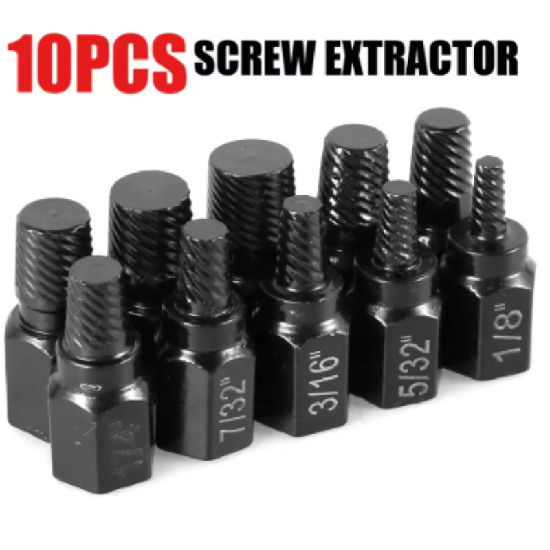 ScrewExtractor: Duurzame Zwaar-Plicht Bout- En Schroefextractor Kit